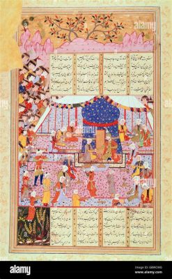 Shahnameh-Manuscript: An Exquisite Tapestry of Narrative and Intricate Detail!