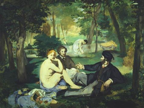 The Luncheon on the Grass -  impressionistic portrayal brimming with playful paradox!